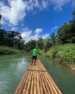 Bamboo river rafting