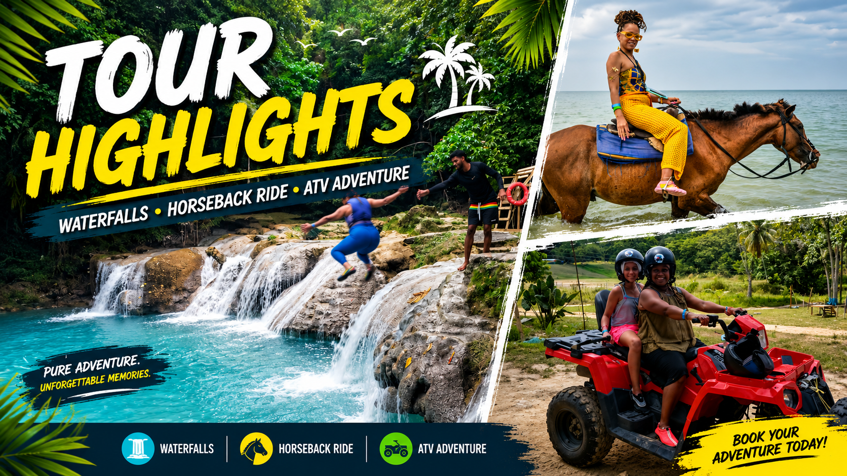 ATV, Horse Back Ride & Blue Hole Experience in Ocho Rios